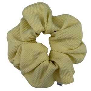 Simple Clothing Company Oversized Waffle Knit Scrunchie Thick Elastic Yellow OS